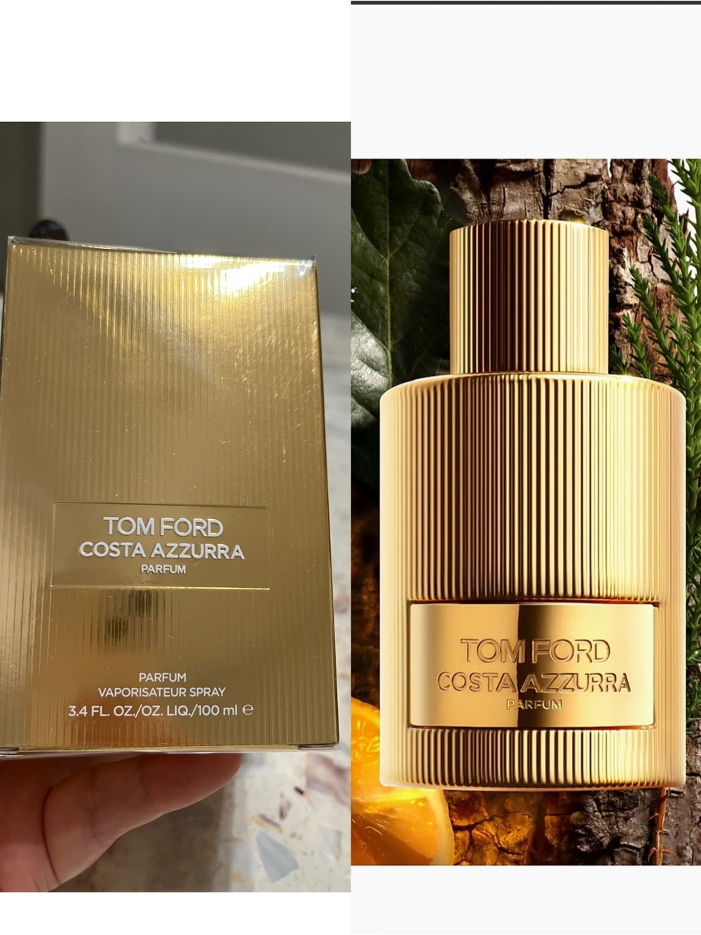 Tom Ford Costa Azzurra Parfum Spray (Concentrated) Large Size 3.4 oz sealed